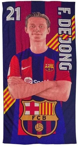 De Jong FC Barcelona Strandtuch Multicolour B: 100 cm, T: 180 cm - Bild 1