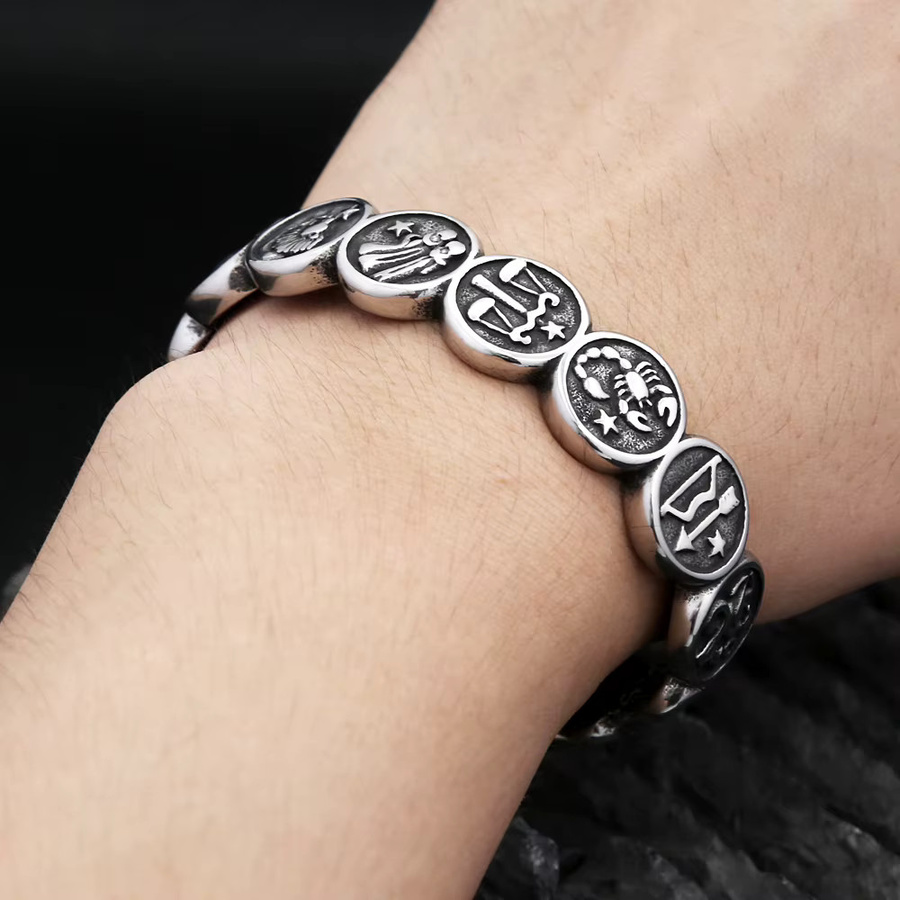 NORTHMAN Armband, 316L Edelstahl, Konstellation Charme, Unisex - Bild 3
