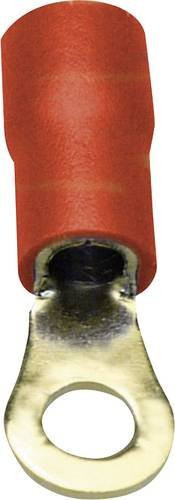 Sinuslive RKS-1,5 P Ringkabelschuh, Querschnitt 1,50 mm², Loch-Ø 4 mm, teilisoliert, Rot, 10 Stück - Bild 1