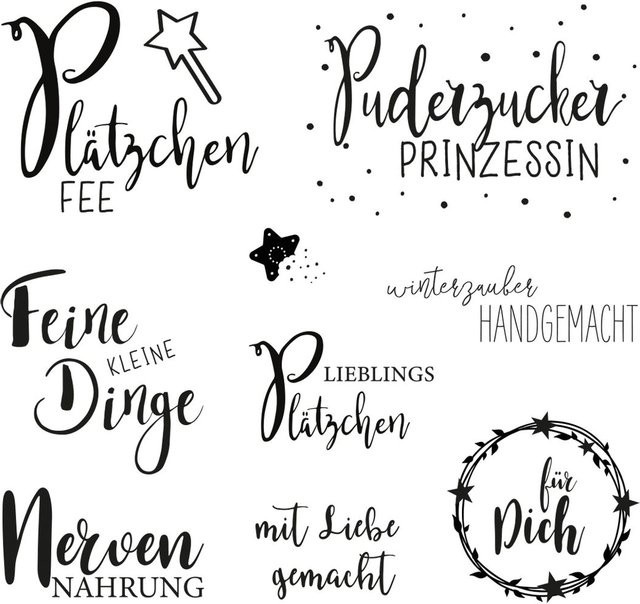 Rayher Clear Stamps Süße Grüße aus transparentem Silikon - Bild 1
