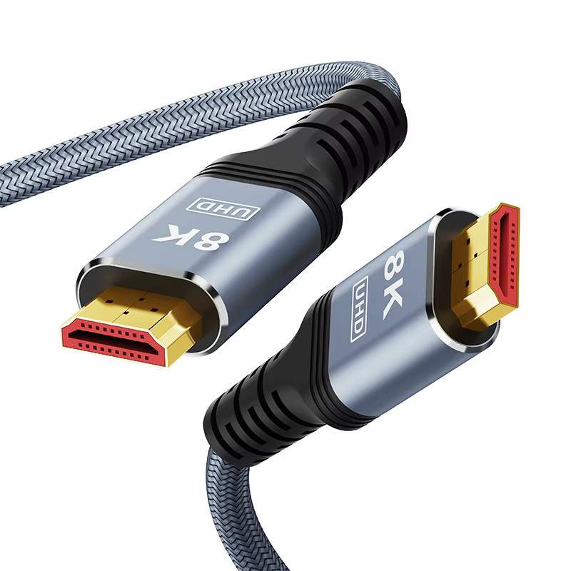 VOTHOON HDMI 2.1 Kabel in Silber für 8K UHD, 4K 120Hz, HDR und eARC zur Nutzung mit TV, Xbox, PS5 und Projektor - Bild 4