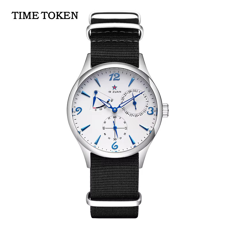 TIME TOKEN Armbanduhr, Automatik, Edelstahl, 40 mm, Schwarz, Herren - Bild 2