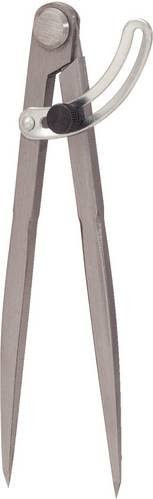 KS Tools Spitzzirkel aus Werkzeugstahl in Silber mit Stellbogen, 400 mm - Bild 1