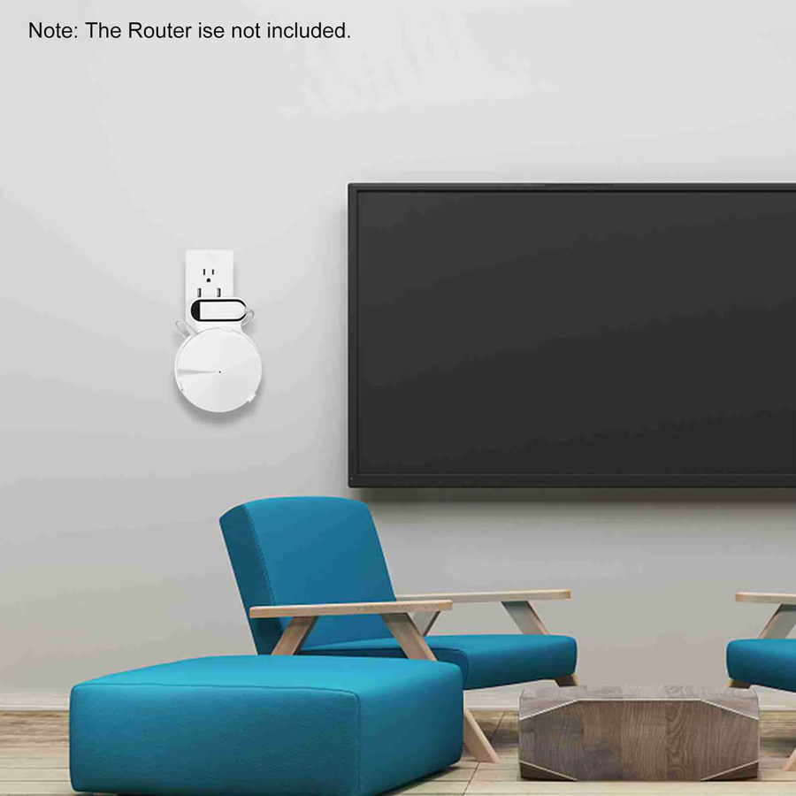 Wandhalterung für TP-Link Deco M5 WLAN-Router aus Kunststoff in Weiß - Bild 2