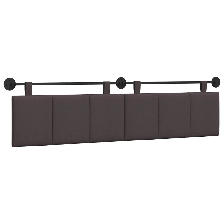 vidaXL Wandmontiertes Polsterpaneel Dunkelbraun B/H/T: 210 x 55 x 5 cm - Bild 2