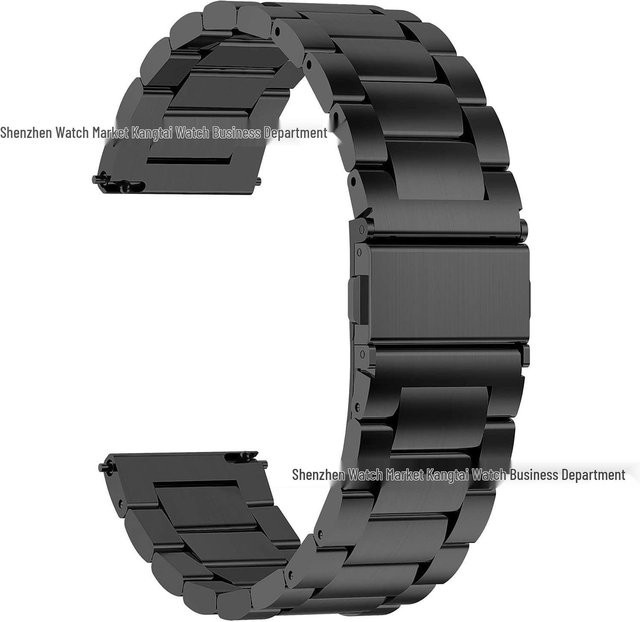 Uhrenarmband Titanlegierung, Schwarz, Unisex, 24mm - Bild 1