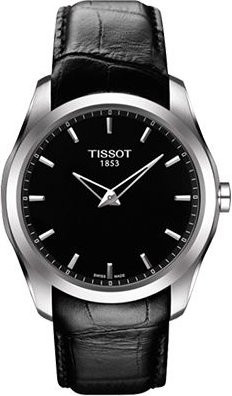Tissot Armbanduhr, Quarz, Edelstahlgehäuse, 39 mm, Lederarmband, Herren - Bild 1
