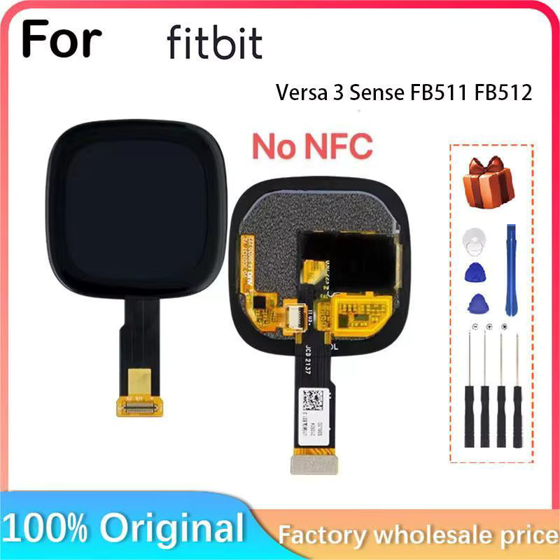 OLED LCD Display Ersatzteil für Fitbit Versa 3 und Fitbit Sense in Schwarz von SZZPRX - Bild 1