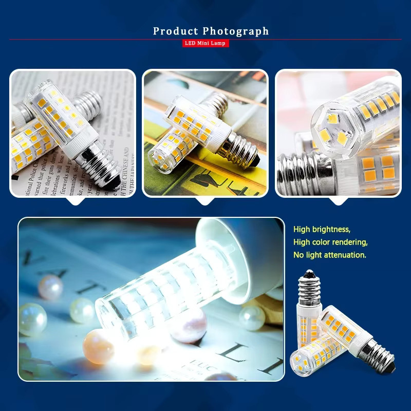 GRZBI LED Mais Birne E14 Leuchtmittel 3W 5W 9W Weiß 360 Grad Abstrahlwinkel für Kronleuchter - Bild 4