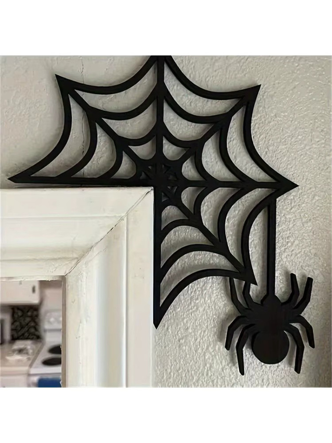 CIFBUY Cartoon Wandskulptur für Türrahmen in Schwarz als Halloween- und Weihnachtsdekoration mit Tiermotiven - Bild 5