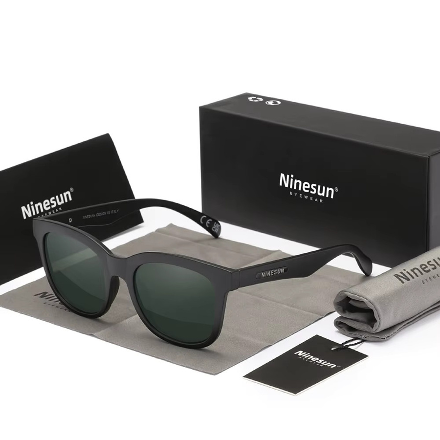 Ninesun Sonnenbrille, Square, Vollrand, Kunststoff, Schwarz, Unisex - Bild 2