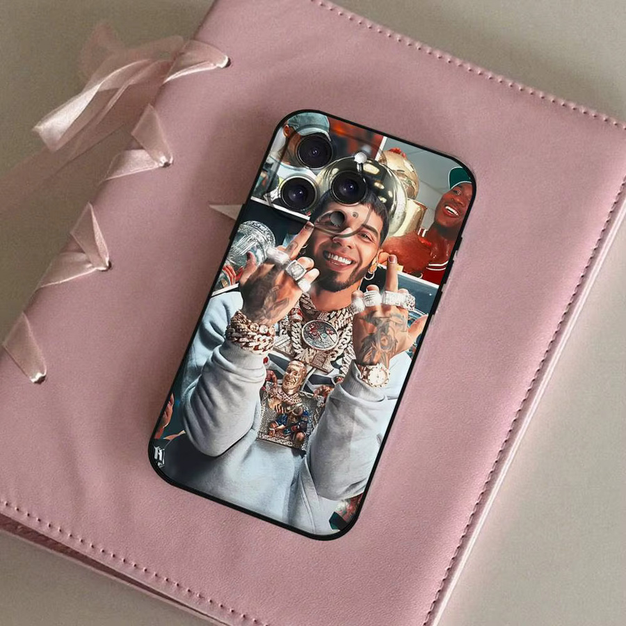 Mesuca Handyhülle mit Anuel AA Hip-Hop-Rapper Design für iPhone, Multicolor - Bild 2