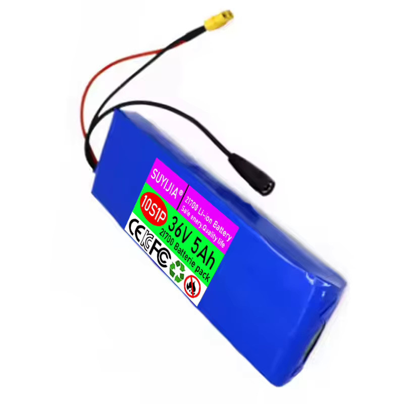 SUYIJIA 21700 Li-Ionen-Akku 36 V 5 Ah 10S1P mit integriertem 20 A BMS in Blau für Elektroroller (250 W-500 W) - Bild 3