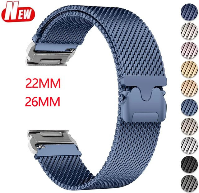 FancyWrist Uhrenarmband Edelstahl, Magnetisch, Schwarz, Unisex - Bild 1