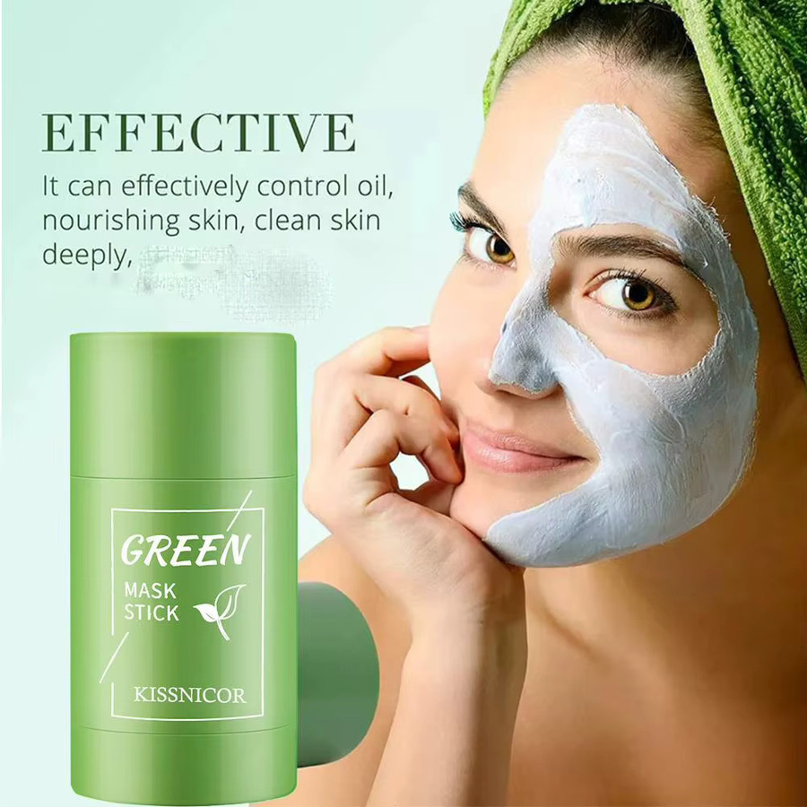 eelhoe Grüntee-Maske mit Aloe Vera, für unreine Haut und Akne - Bild 3