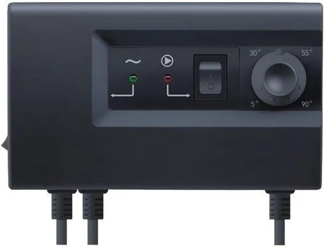 Euroster Elektronischer Pumpenregler 11C mit Anti-Stop, LED-Anzeige und Wandhalterung, Schwarz, B/T/H: 150,0 x 90,0 x 52,0 cm - Bild 1
