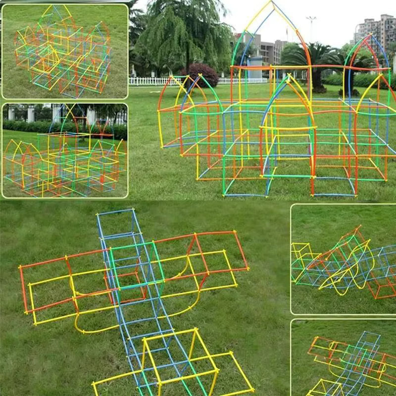 YunDuo BaBy 4D Strohhalm-Konstruktionsspielzeuge, Bunt / Mehrfarbig - Bild 4