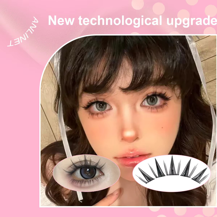 zhonghuirong Künstliche Wimpern, 100 Stück, Wispy-Style, 11-13 mm - Bild 2