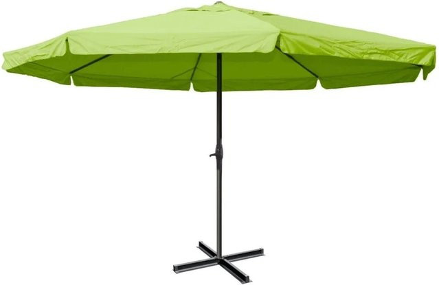 MCW Sonnenschirm Carpi Pro Gastronomie Marktschirm mit Volant aus Polyester und Aluminium in Grün Ø 5m - Bild 2