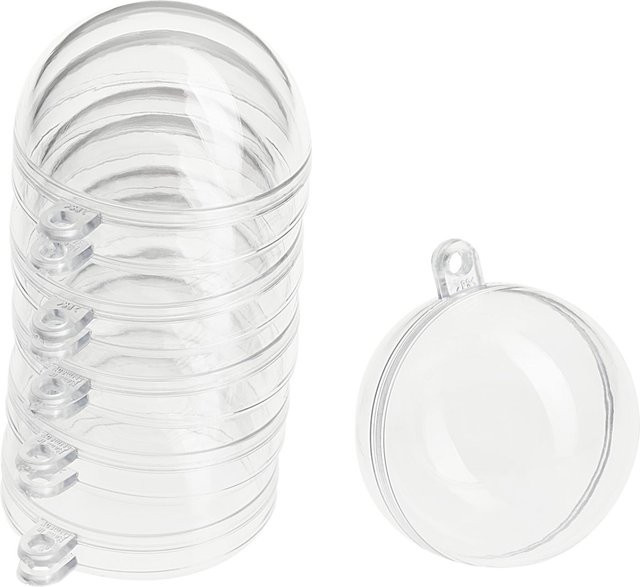 VBS Acrylkugeln transparent, 6 Stück, Durchmesser: 4 cm - Bild 1