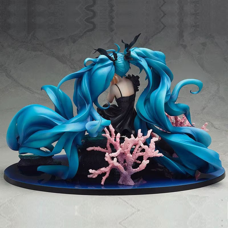 Bandai Hatsune Miku Figma Deep-Sea Girl Sparkling Snow Edition Bewegliche Vocaloid Figur in Blau - Bild 4