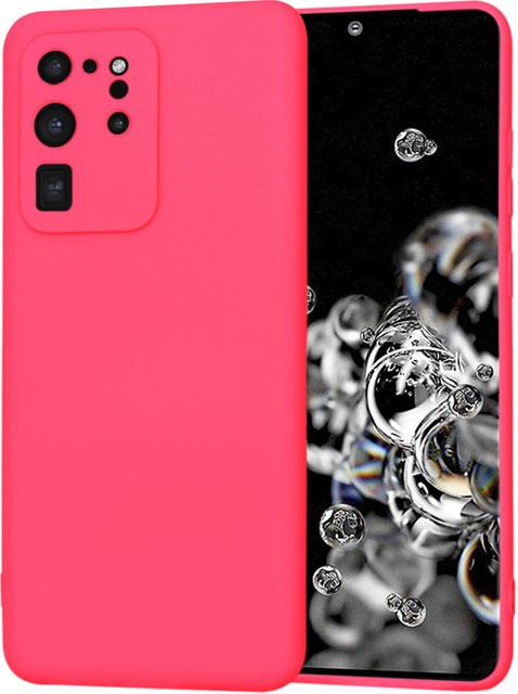 Techsuit SoftFlex Schutzhülle für Samsung Galaxy S20 Ultra 5G G988 in Dunkelrosa - Bild 1