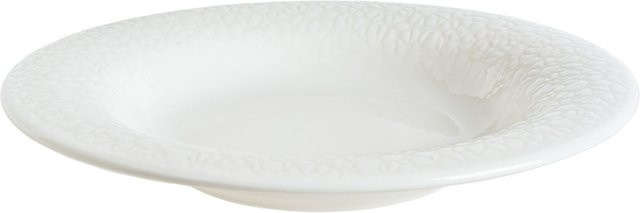 Bonna Marlena Tiefenteller aus Porzellan, Weiß, 6er Pack, Durchmesser: 23 cm, Höhe: 3,5 cm, 300 ml - Bild 1