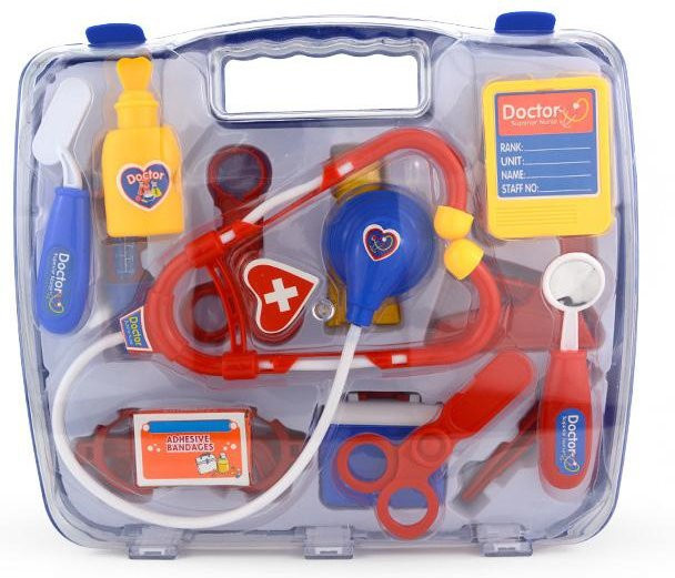 Binchi Outdoor Equipment Arzt Spielzeug, 15-teiliges Set, blau, ab 3 Jahre - Bild 1