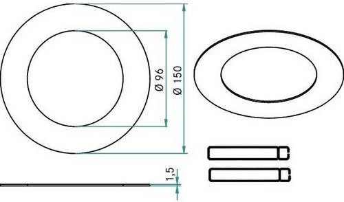Brumberg Reduzierring aus Aluminium in Weiß - Bild 1