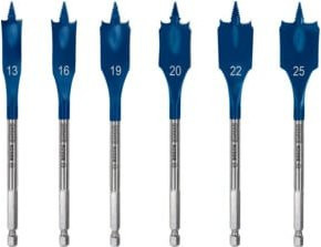 Bosch EXPERT SelfCut Speed Flachfräsbohrer-Set 6-teilig in Blau für Dreh- und Schlagbohrer - Bild 1