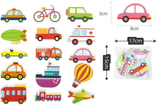 IYUEQIANLI Baby Badespielzeug Autos Boot Schaumstoff EVA Puzzle ab 6-12 Jahren - Bild 1