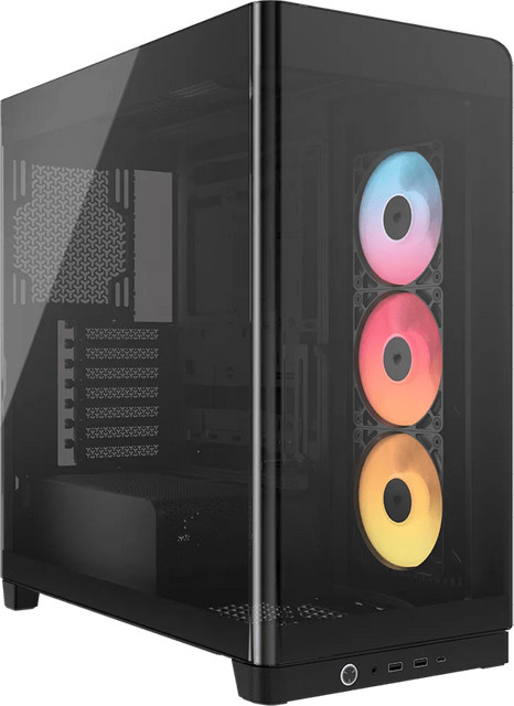 Corsair FRAME 4500X RS-R ARGB Gehäuse in Schwarz mit ATX-Unterstützung und USB-A sowie USB-C Anschlüssen - Bild 1