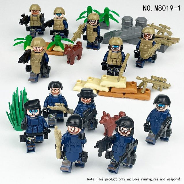 Meigao Militär-Spezialpolizei-Puppe, Bausteine Spielzeugzubehör - Bild 1
