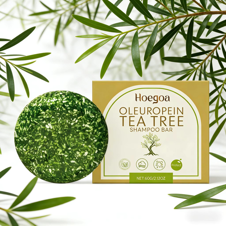 HOEGOA Teebaumöl-Shampoo, 60 g, für Schuppen und strapaziertes Haar - Bild 5