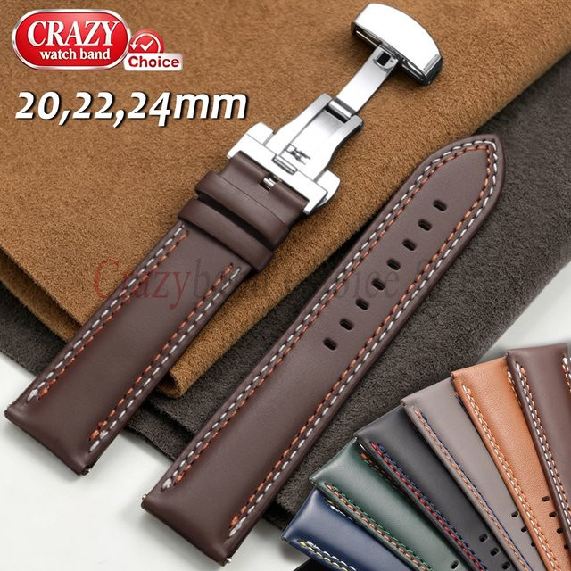 crazyband Uhrenarmband Kalbsleder, Herren - Bild 1