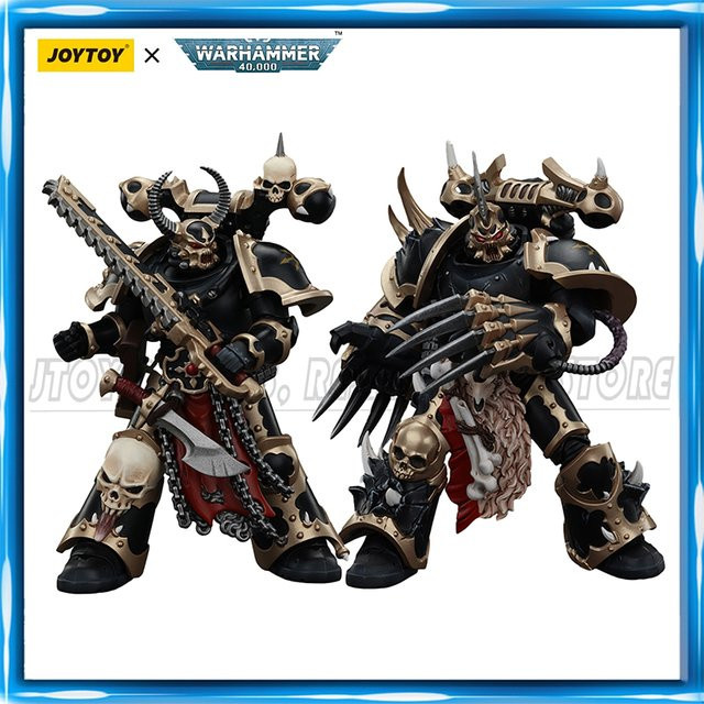 JOYTOY Warhammer 40K Chaos Space Marines Black Legion Chosen Champion, Actionfiguren, 1/18 - Bild 1