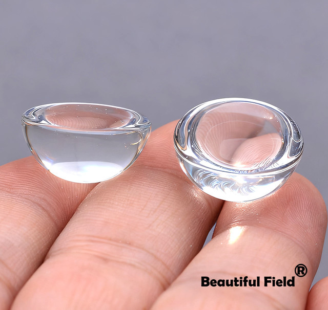 JiangXuan Klarglas-Cabochons, rund, transparent, Set, Unisex - Bild 1