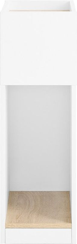 SoBuy Nachttisch mit 1 Ablage in Weiß, minimalistisches Design, B/T/H: 35 x 20 x 60 cm - Bild 1
