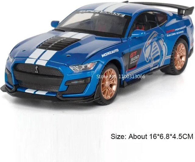 Linyi toy car Mustang Shelby GT500, Miniaturautos Spielzeugmodelle, 1:32 Skala, ab 14 Jahren - Bild 1