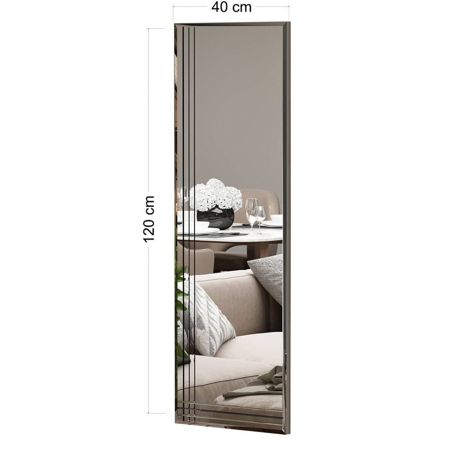 moebel17 Wandspiegel Troi modern geometrisch B/H/T: 40 x 120 x 3,5 cm - Bild 2
