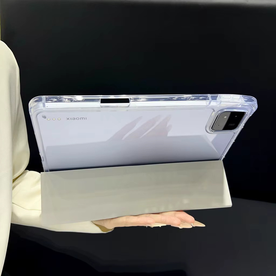 Xiaomi Y-Fold Tablet-Hülle für Poco Pad X1 11,2 Zoll 2025 MiPad 8 7 6 Pro Redmi Pad SE mit Stifthalter in Silber - Bild 3