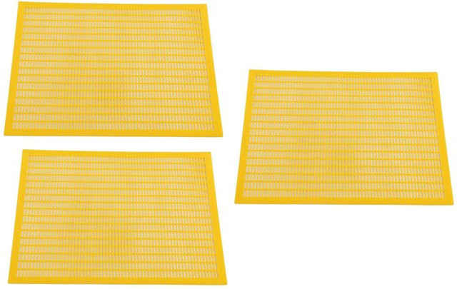 3er-Set mfySpace Bienenkönigin-Schutzgitter aus Kunststoff in Gelb und Beige - Bild 1
