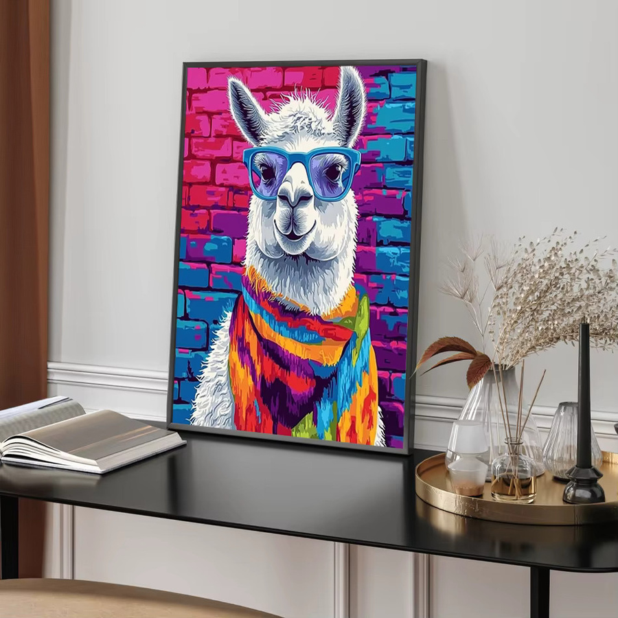 RUOPOTY Malen nach Zahlen DIY-Set mit Tiermotiv auf Leinwand in Mehrfarbig - Bild 3