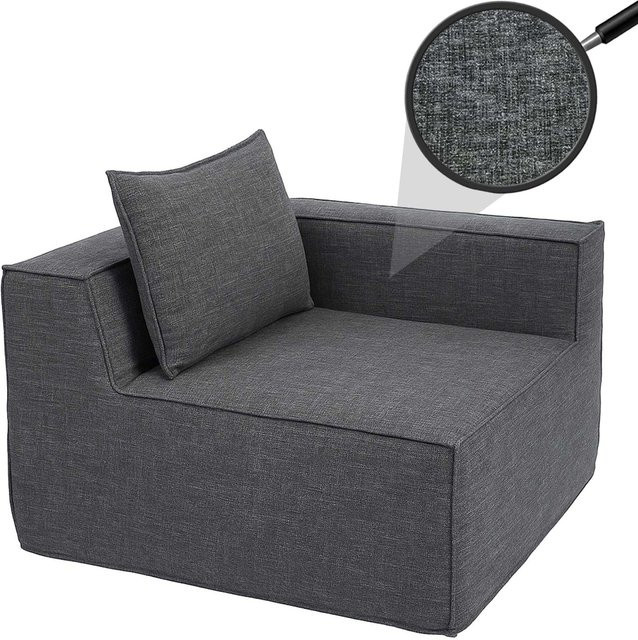 MCW Eckteil für Sofa O54 Loungesessel in Dunkelgrau B/T/H: 63 x 97 x 97 cm - Bild 1