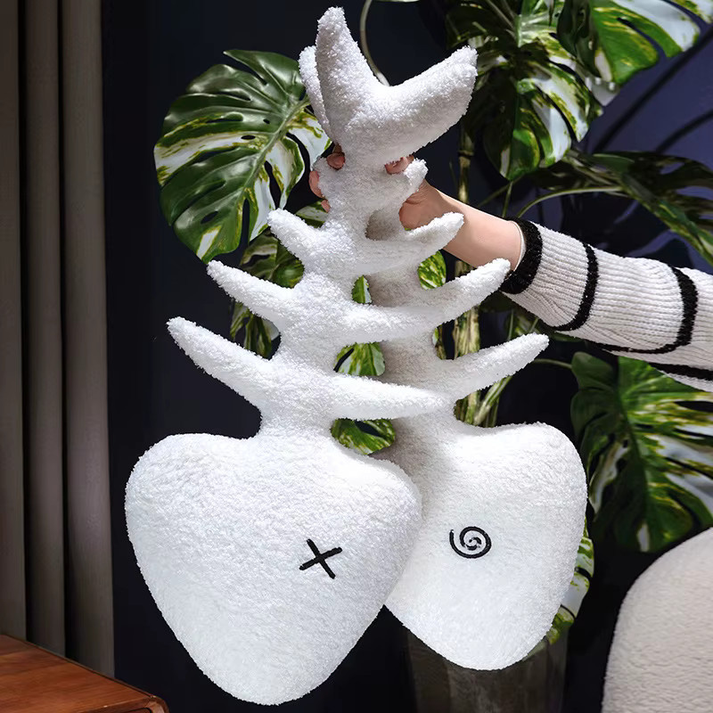 Heißer Fisch Knochen Plüsch Spielzeug, Weiß - Bild 4