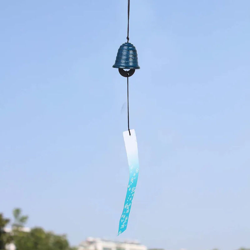 Tooarts Windspiel aus Metall in Blau als hängende Dekoration für Garten und Haus - Bild 3
