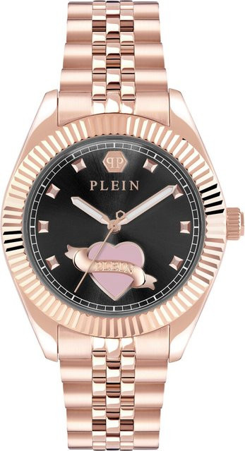 Philipp Plein Damenuhr, Quarz, Edelstahl, Braun, 38 mm, 5 ATM - Bild 1