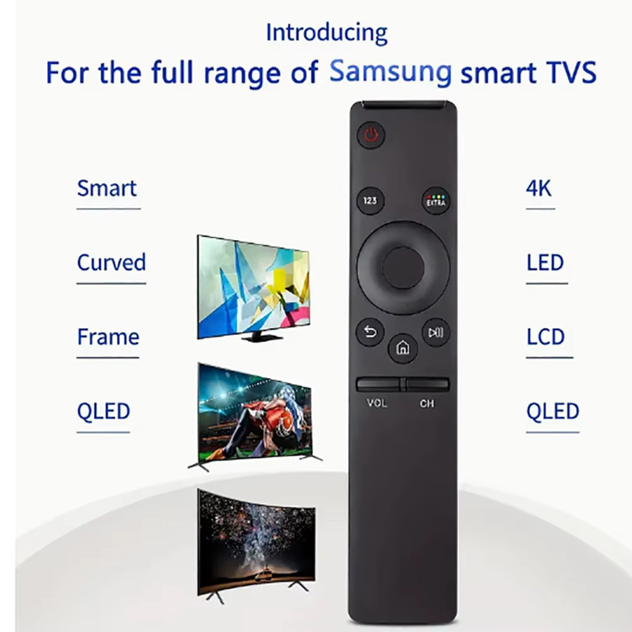 Samsung Intelligente Fernbedienung für HD 4K Smart TV in Schwarz Ersatz für BN59-01259E TM1640 BN59-01259B BN59-01260A BN59-01265A BN59-01266A - Bild 6