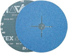 VSM Fiberscheibe ZF 714 Zirkonkorund ZA Blau Durchmesser: 115 mm Körnung: 40 - Bild 1
