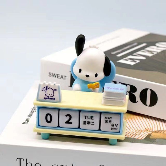 Bandai Pochacco Schreibtischkalender-Serie mit niedlichen Hund-Ornamenten für Kinder - Bild 1